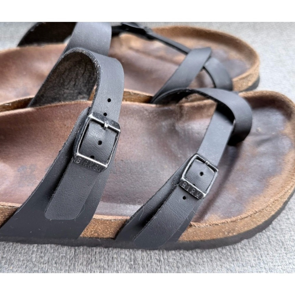 Birkenstock Mayari Black Birko-Flor Sandals EU 39 US Women 8 8.5 Comfort - Picture 7 of 14